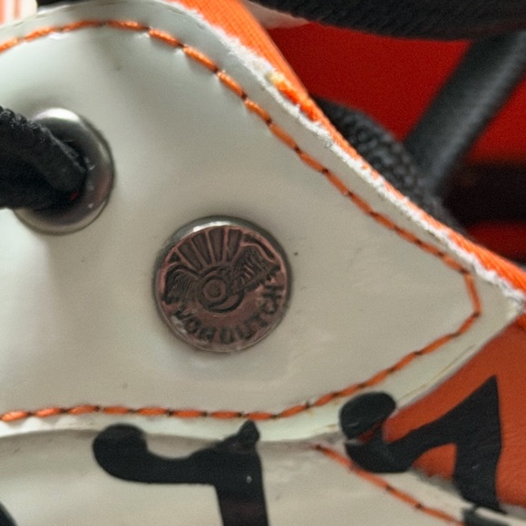 Von Dutch Sneakers in Orange and White - Picture 5 of 5